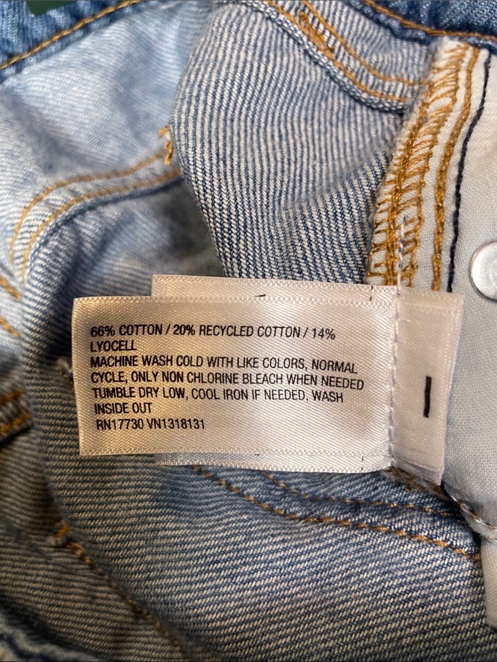 Wild Fable Baggy Wide Leg Cargo Mid Rise Soft Denim Jeans Woman’s 0 NWT - Picture 8 of 8